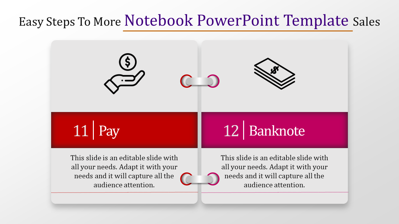 Dazzling Notebook PowerPoint Template and Google Slides Themes
